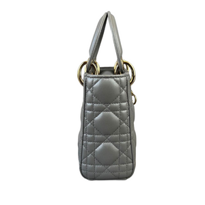 Mini Lady Dior Lambskin Silver GHW