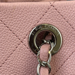 CC Pocket Tote Caviar Small Pink SHW