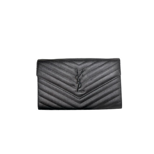 Envelope WOC Grained Leather Black BHW