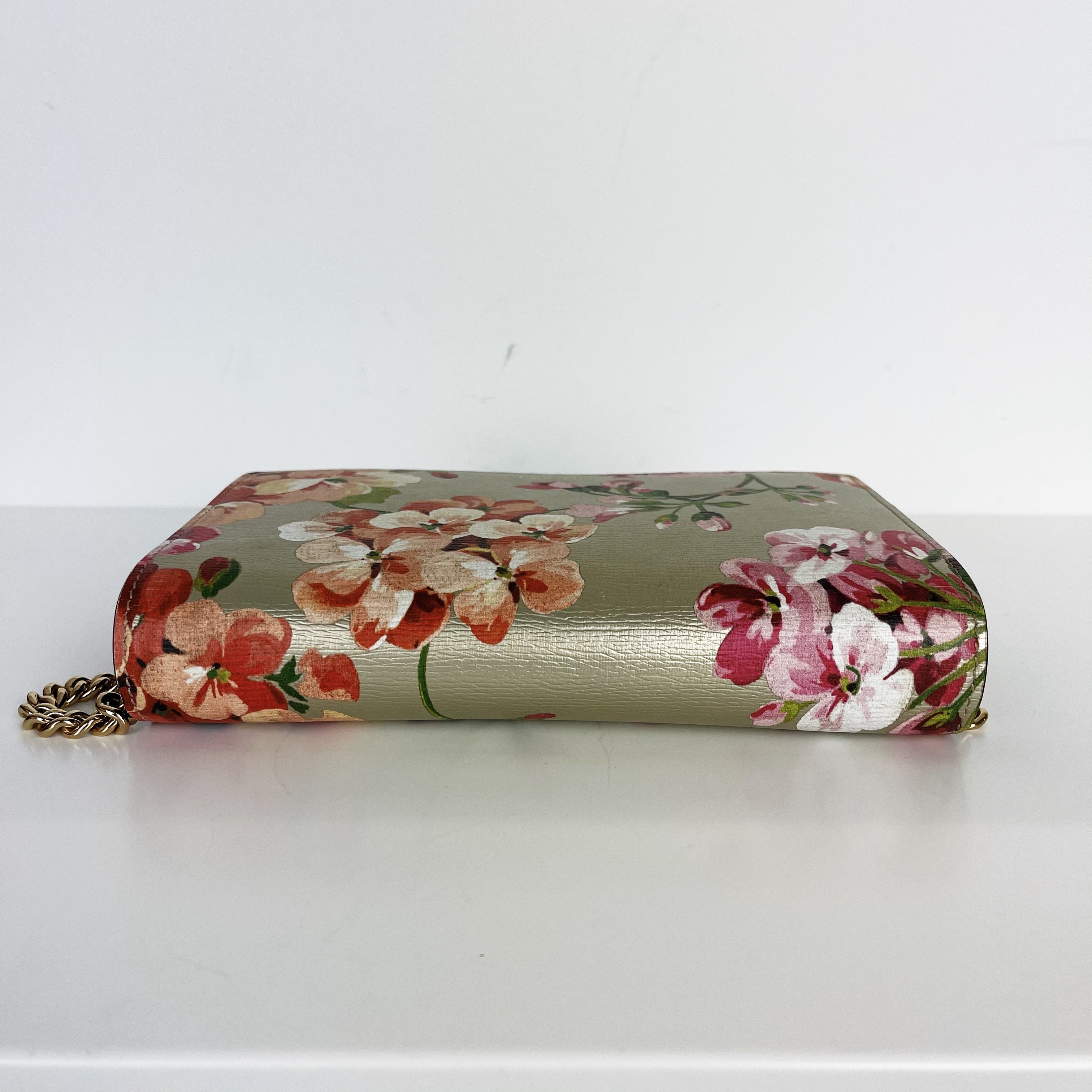 Gucci Blooms Wallet Chain Shoulder Bag Gold – Bag Religion