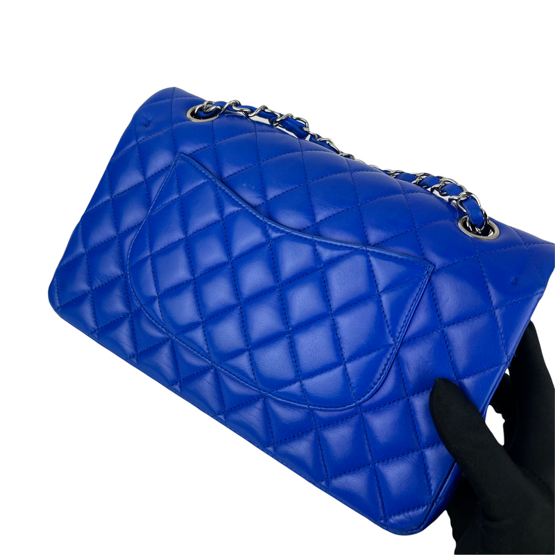 Classic Flap Medium Lambskin Blue SHW