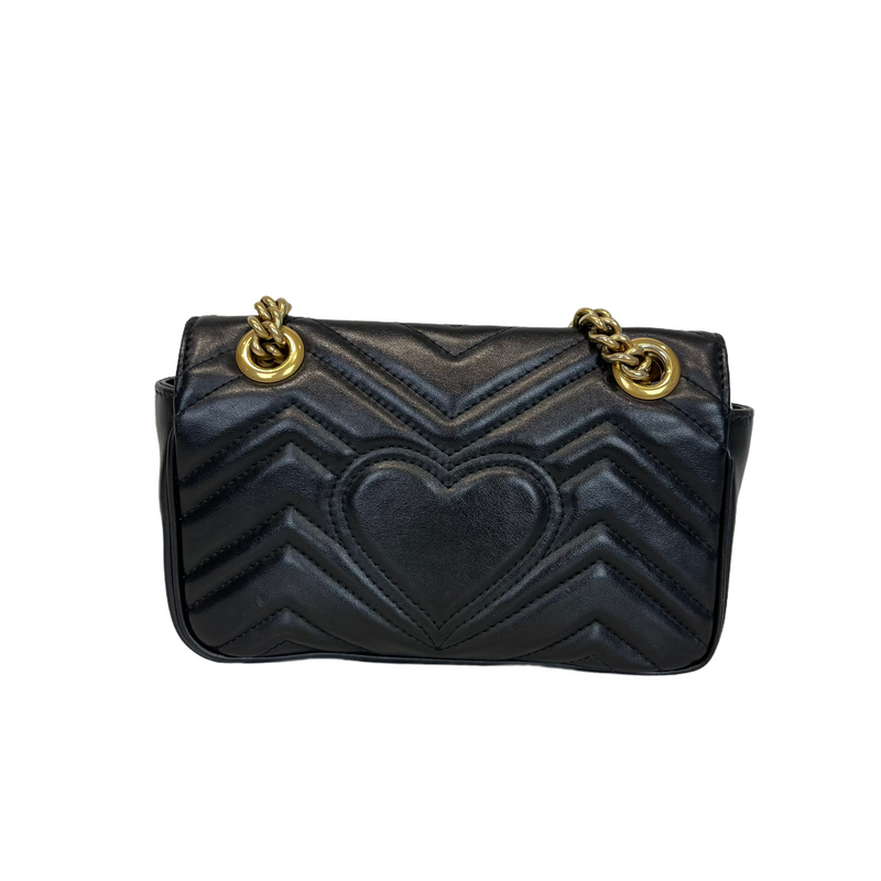 GG Marmont Mini Matelassé Black