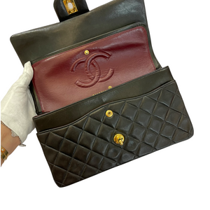 Vintage Classic Flap Medium Lambskin Black GHW