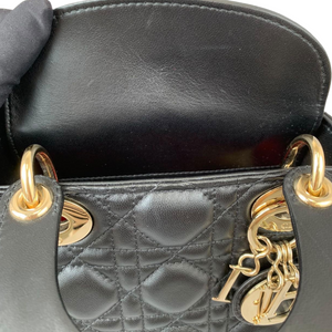 Mini Lady Dior Lambskin Black GHW