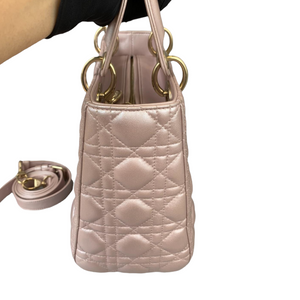 Lady Dior Medium Lambskin Light Pink GHW