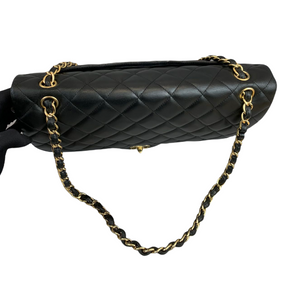 Classic Single Flap Maxi Lambskin Black GHW