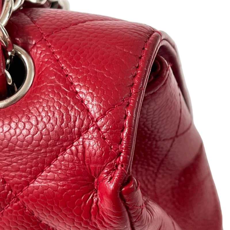 Single Flap Jumbo Caviar Red SHW