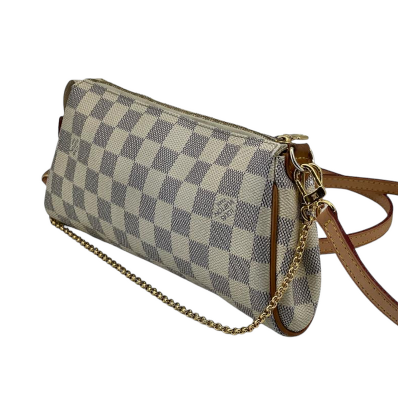 Eva Damier Azur Monogram White GHW