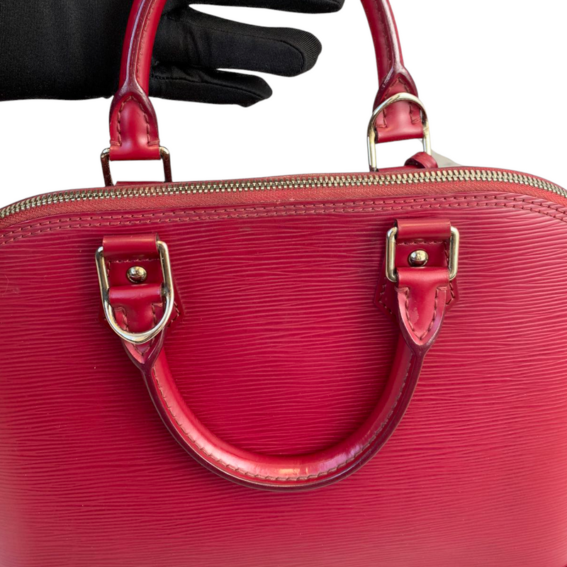 Louis Vuitton Epi Alma NM Handbag in Rubis Red – Recess