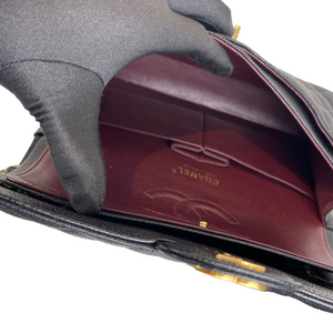 Medium Classic Flap Caviar Black GHW
