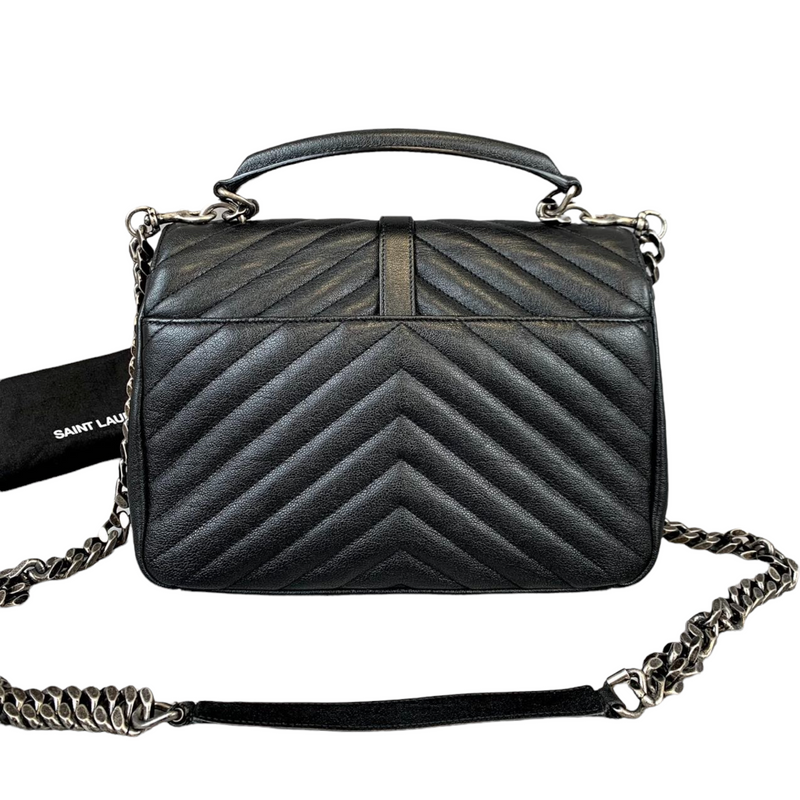Chevron Quilted Medium College Black RHW