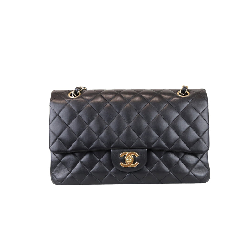 Classic Flap Black Medium Lambskin GHW