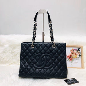 Chanel Black Caviar GST in Black with SHW