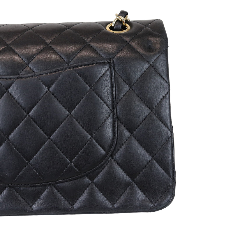 Classic Flap Black Medium Lambskin GHW