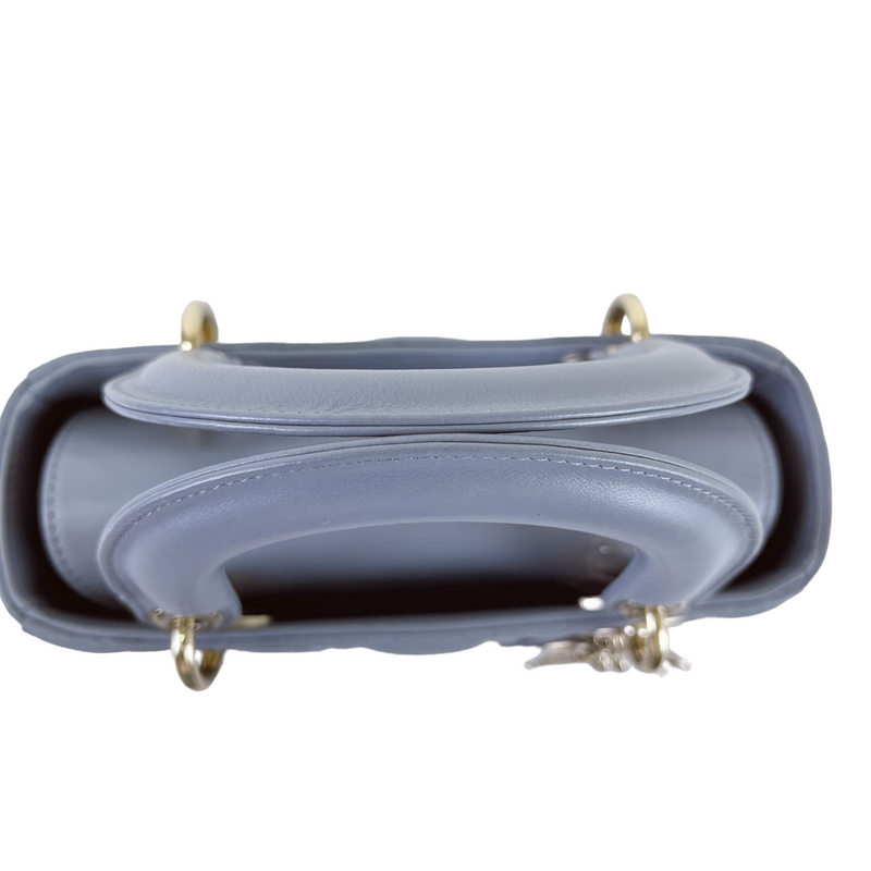 My Lady Dior Lambskin Small Blue GHW