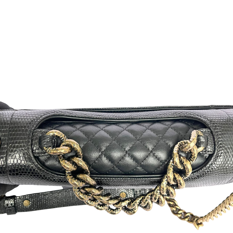 Chanel Perfect Edge Flap Bag Lizard Small - ShopStyle