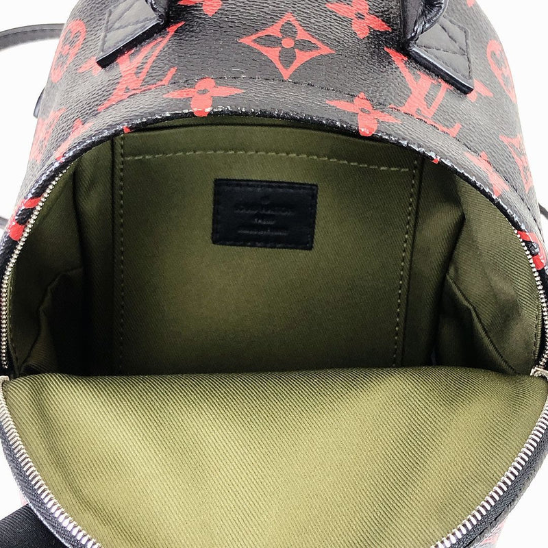 Louis Vuitton Backpack Palm Springs Monogram Infrarouge PM Black/Red in  Canvas/Leather with Silver-tone - US