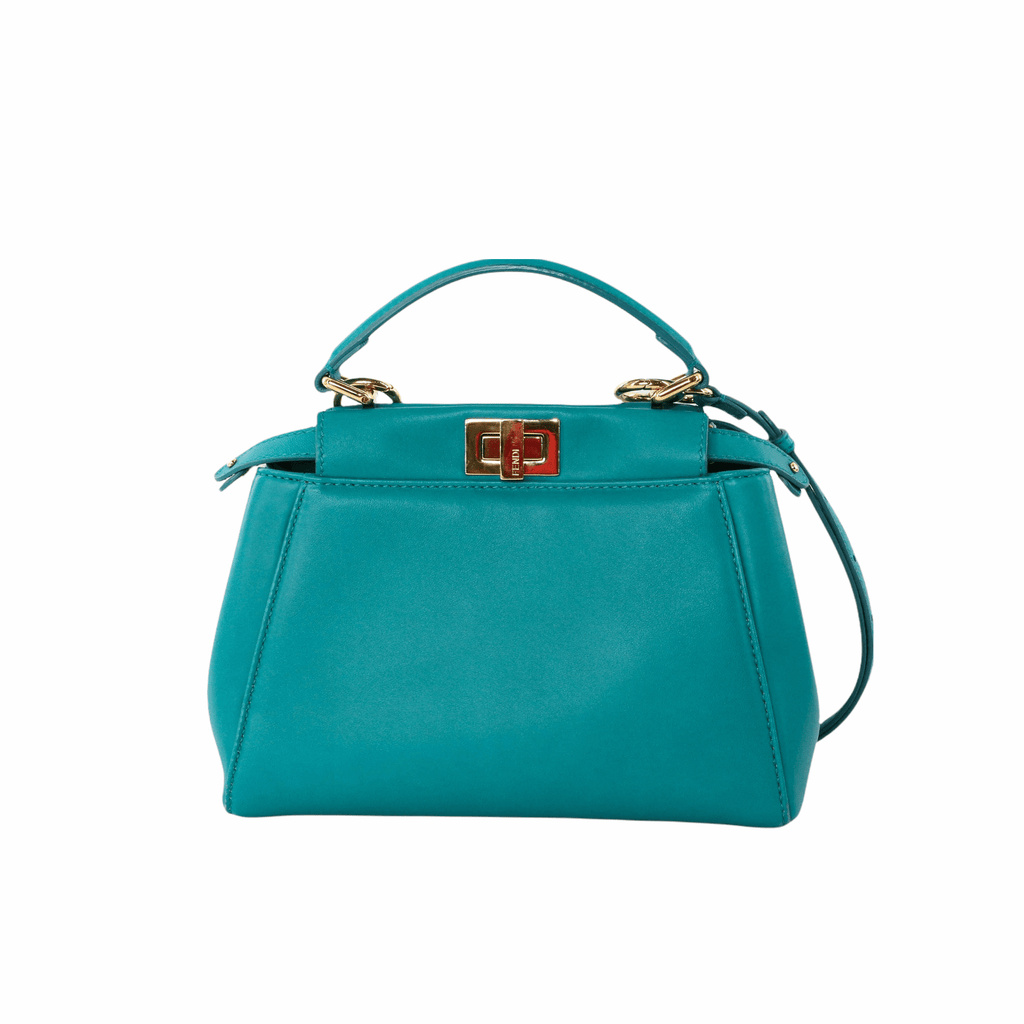 Mini Peekaboo Turquoise Bag