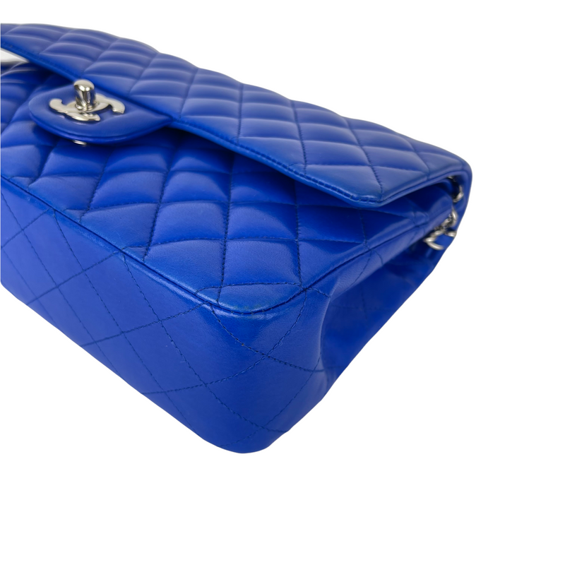 Classic Flap Medium Lambskin Blue SHW