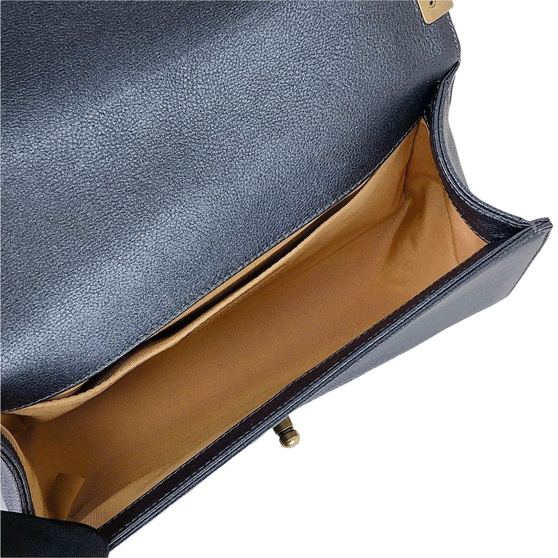 Boy Medium Calfskin Pearl Charcoal GHW