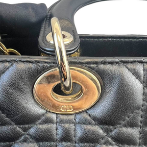 Lady Dior Medium Black GHW