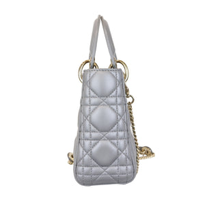 Mini Lady Dior Pearl Grey GHW