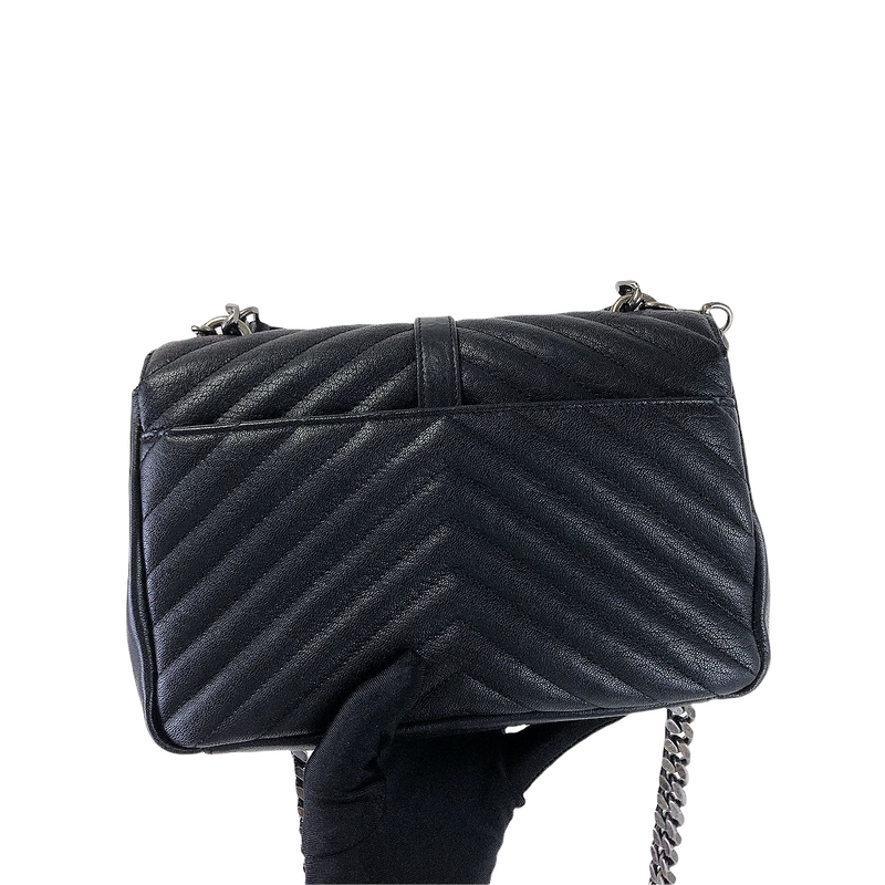 Chevron Quilted Medium College Black RHW