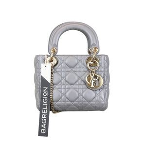 Mini Lady Dior Pearl Grey GHW