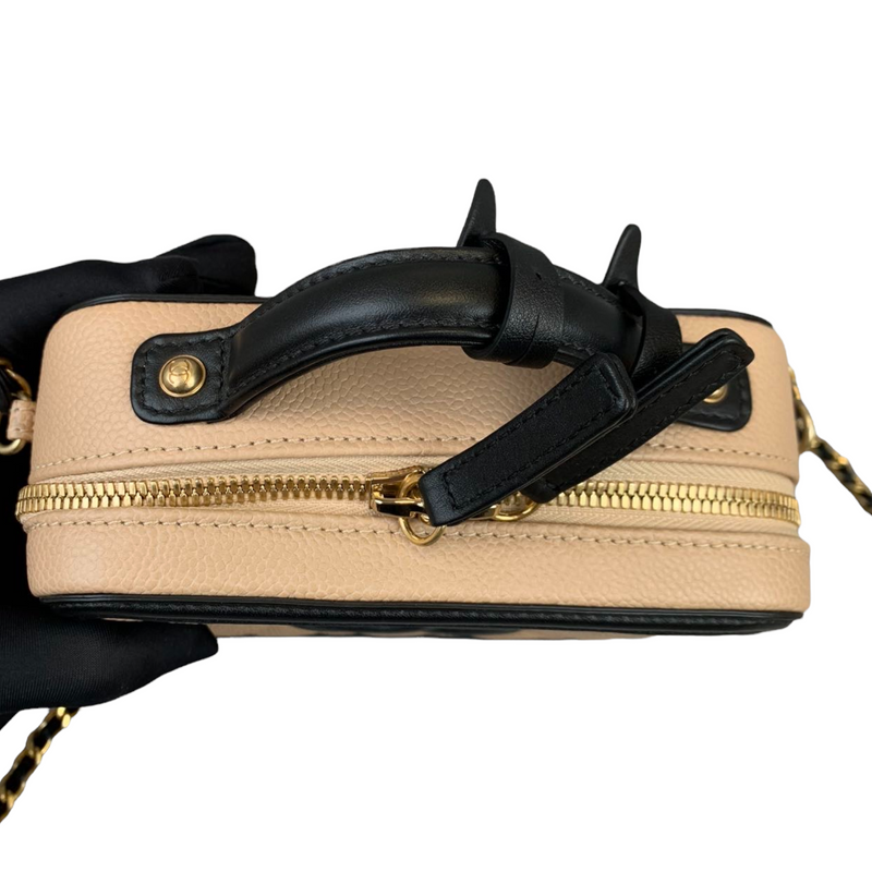Filigree Vanity Caviar Small Beige/Black GHW