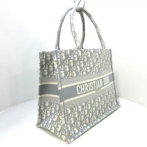 Small Gray Jacquard  Book Tote