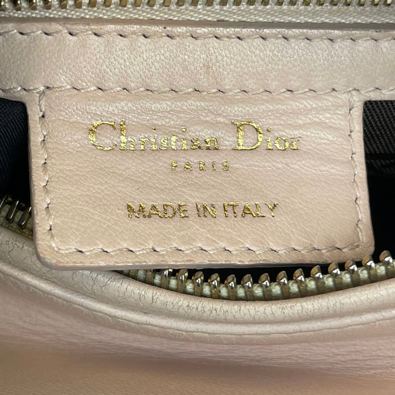 Cannage Lady Dior Medium Light Pink GHW