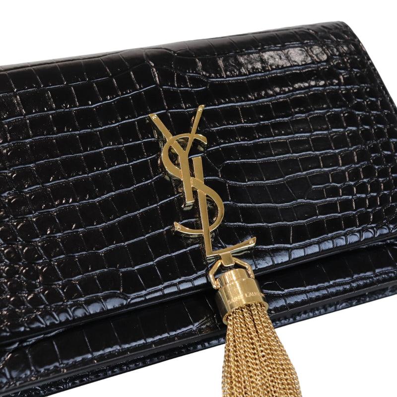 Classic Monogram Kate Tassel WOC Black GHW