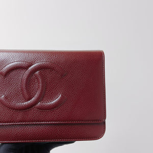 Timeless CC Wallet on Chain Burgundy