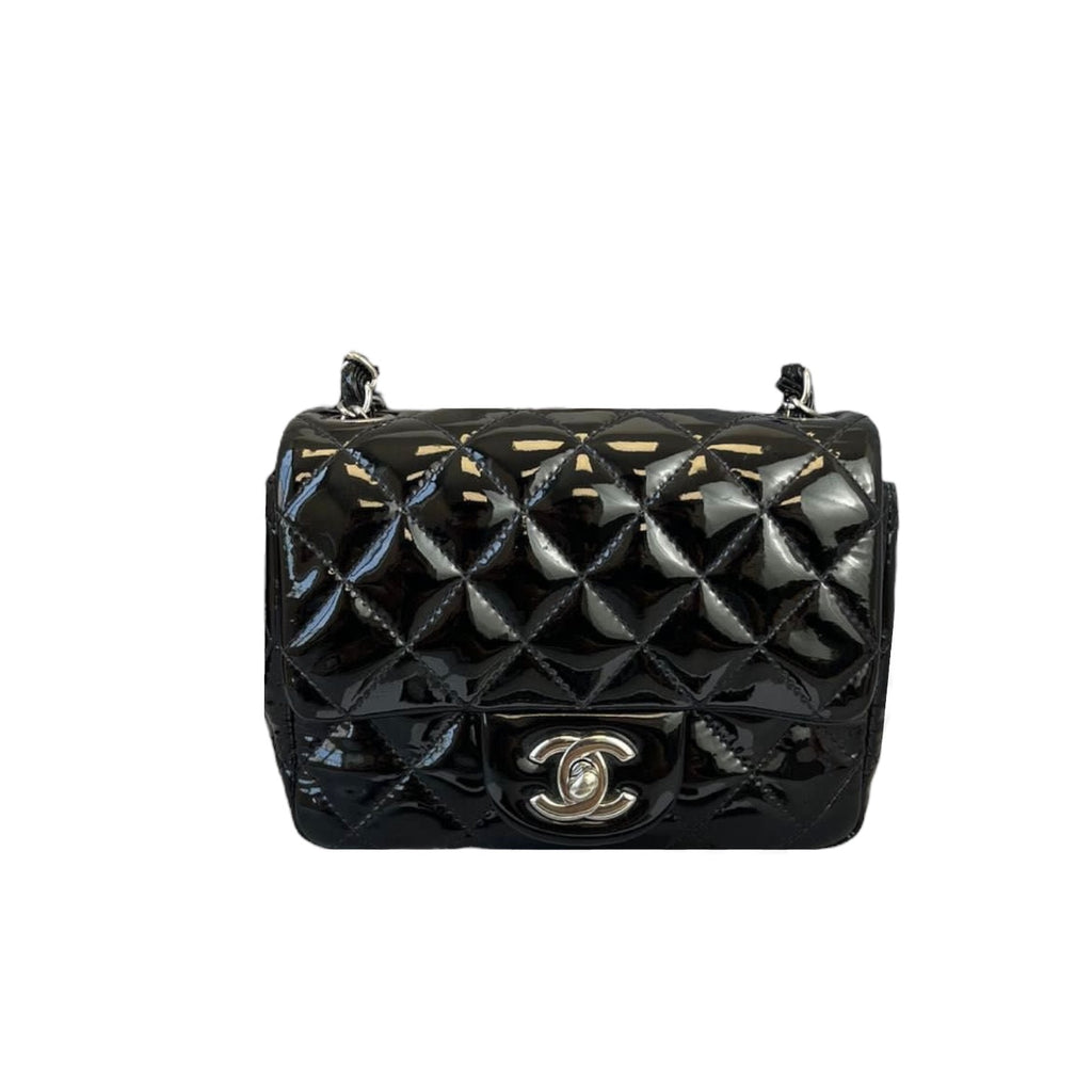 Classic Patent Mini Square Black SHW