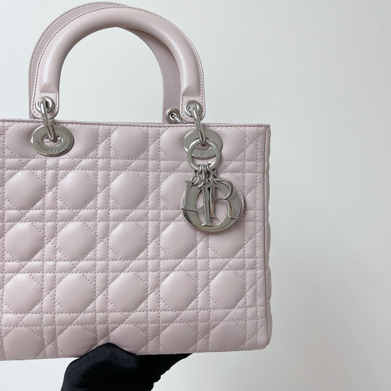 Lady Dior Medium Lambskin Pink SHW