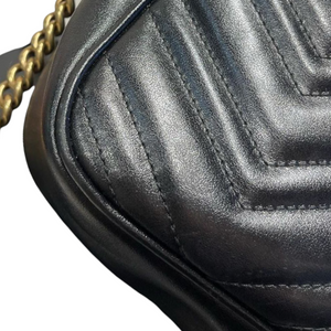 Marmont Leather Camera Small Black GHW
