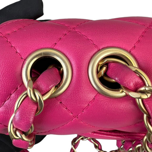 Mademoiselle Chic Mini Pink Lambskin GHW