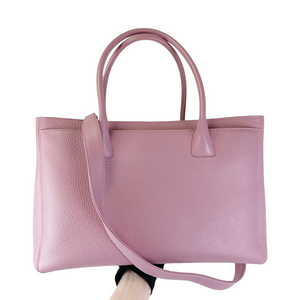 Executive Cerf Tote Grained Pink SHW