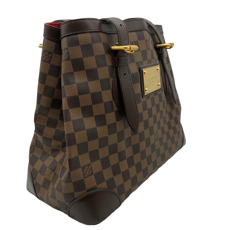 Louis Vuitton Damier Ebene Canvas Leather Hampstead MM Bag