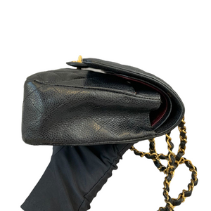 Medium Classic Flap Caviar Black GHW