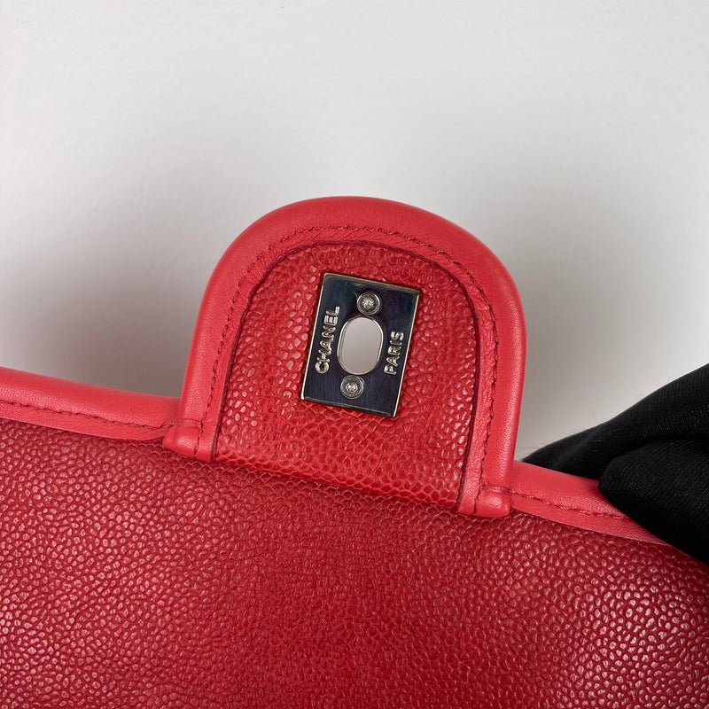 French Riviera Flap Caviar Red SHW