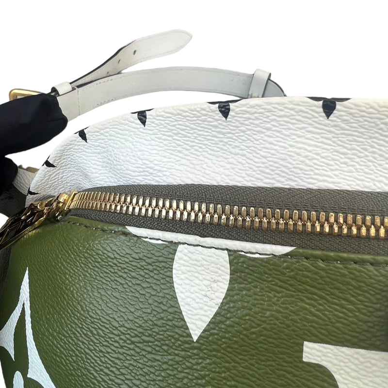 Louis Vuitton Bumbag Monogram Giant Logo Khaki Green Crossbody Fanny Pack  Bag