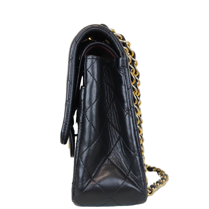 Classic Double Flap Medium Vintage Black GHW