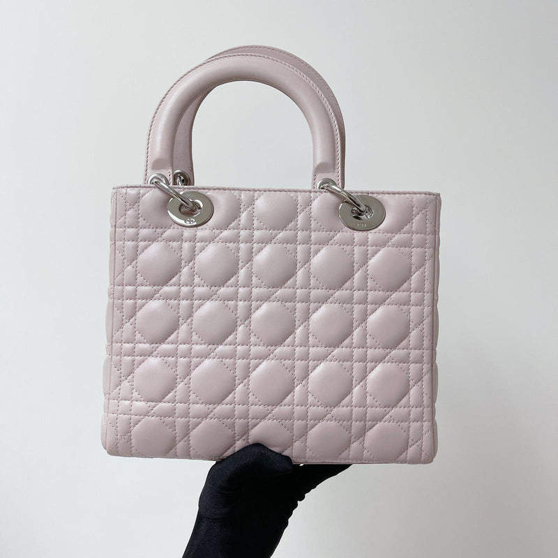 Lady Dior Medium Lambskin Pink SHW