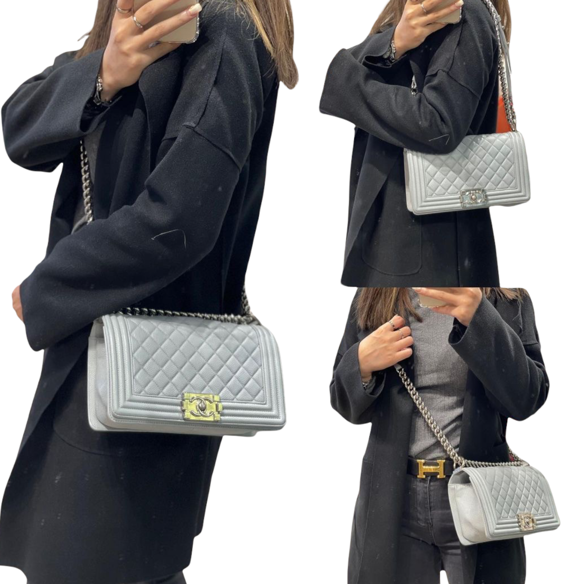 Classic Flap Chanel Le Boy Outfit Chanel Le Boy Bag Old Medium