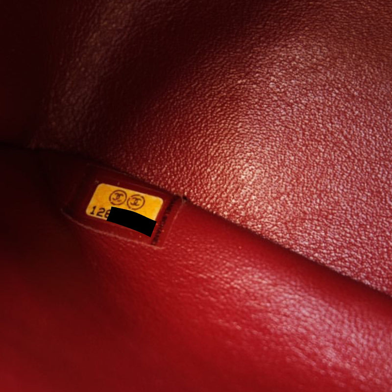 Single Flap Jumbo Caviar Red SHW