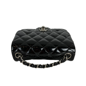 Classic Patent Mini Square Black SHW