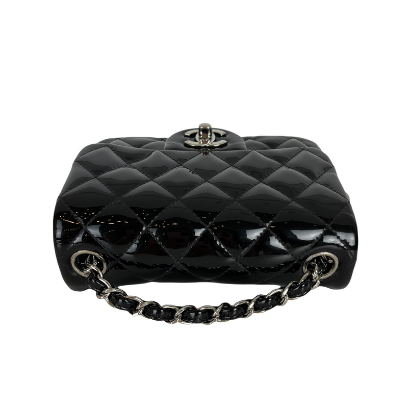 Classic Patent Mini Square Black SHW