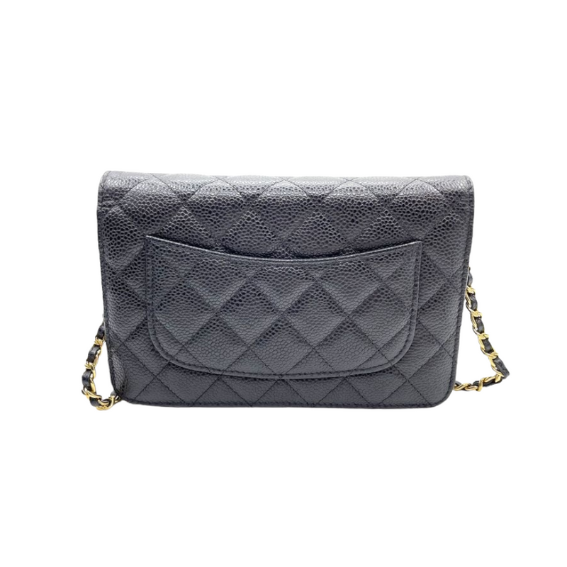 WOC Quilted Caviar Black GHW