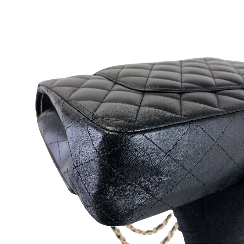 Classic Flap Black Medium Lambskin GHW